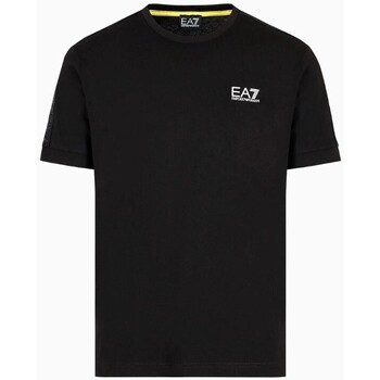tekstylia Męskie T-shirty z krótkim rękawem Emporio Armani EA7 3DPT35 PJ02Z Czarny