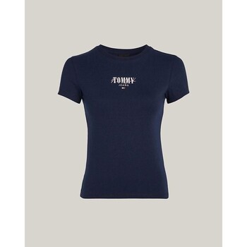 tekstylia Damskie T-shirty i Koszulki polo Tommy Hilfiger DW0DW17839C1G Niebieski