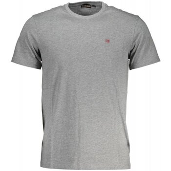tekstylia Męskie T-shirty z krótkim rękawem Napapijri NP0A4H8D-SALIS-SS-SUM Szary