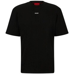tekstylia Męskie T-shirty z krótkim rękawem BOSS 50488330 DAPOLINO Czarny