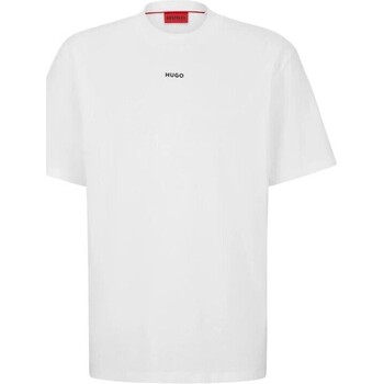 tekstylia Męskie T-shirty z krótkim rękawem BOSS 50488330 DAPOLINO Biały