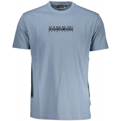 tekstylia Męskie T-shirty z krótkim rękawem Napapijri NP0A4GDR-S-BOX-SS-3 Niebieski