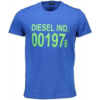 tekstylia Męskie T-shirty z krótkim rękawem Diesel SASA-T-DIEGO Niebieski