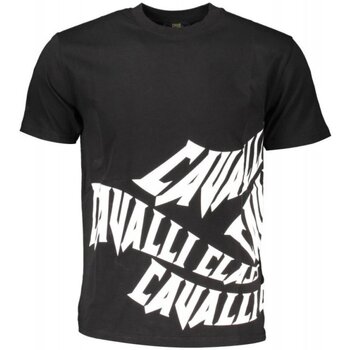 tekstylia Męskie T-shirty z krótkim rękawem Roberto Cavalli QXT60A-JD060 Czarny