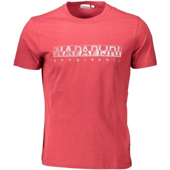 tekstylia Męskie T-shirty z krótkim rękawem Napapijri NP0A4F9O-SALLAR-SS Czerwony