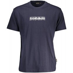 tekstylia Męskie T-shirty z krótkim rękawem Napapijri NP0A4GDR-S-BOX-SS-3 Niebieski