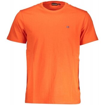 tekstylia Męskie T-shirty z krótkim rękawem Napapijri NP0A4H8D-SALIS-SS-SUM Pomarańczowy