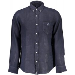 tekstylia Męskie Koszule z długim rękawem Gant 3009460 Niebieski