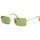 Zegarki & Biżuteria  okulary przeciwsłoneczne Retrosuperfuture Occhiali da Sole  Linea Mineral Green 36S Złoty