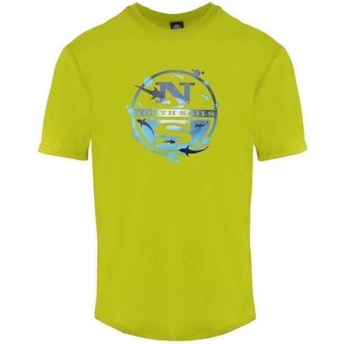 tekstylia Męskie T-shirty z krótkim rękawem North Sails 9024120470 Żółty