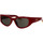 Zegarki & Biżuteria  Damskie okulary przeciwsłoneczne Jacquemus Occhiali da Sole  JAC5 C3 9259 Czerwony