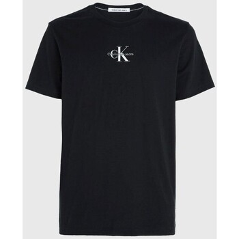 tekstylia Męskie T-shirty z krótkim rękawem Calvin Klein Jeans J30J323483 Czarny