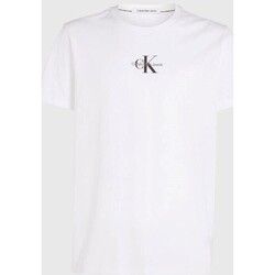 tekstylia Męskie T-shirty z krótkim rękawem Calvin Klein Jeans J30J323483 Biały