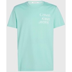 tekstylia Męskie T-shirty z krótkim rękawem Calvin Klein Jeans J30J325189CCP Niebieski