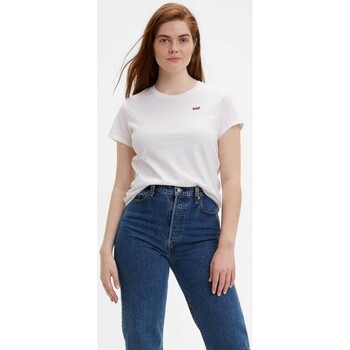 tekstylia Damskie T-shirty i Koszulki polo Levi's 39185 0006 PERFECT Biały