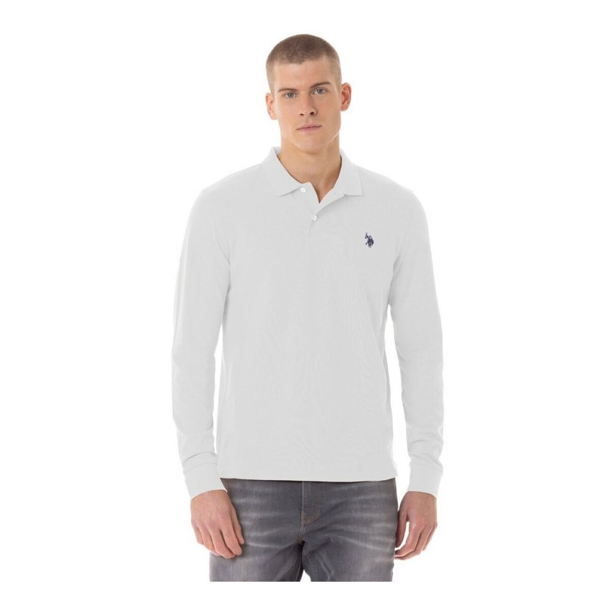 tekstylia Męskie T-shirty i Koszulki polo U.S Polo Assn. 66709-101 Biały