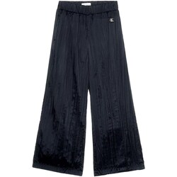 tekstylia Dziewczynka Spodnie z pięcioma kieszeniami Calvin Klein Jeans IG0IG02290 Czarny