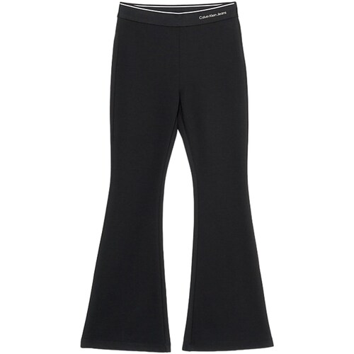 tekstylia Dziewczynka Spodnie z pięcioma kieszeniami Calvin Klein Jeans IG0IG02292 Czarny