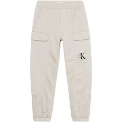 tekstylia Chłopiec Spodnie z pięcioma kieszeniami Calvin Klein Jeans IB0IB01675 Beżowy