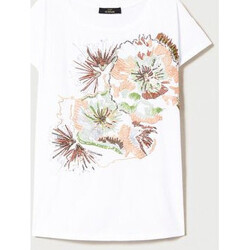 tekstylia Damskie T-shirty i Koszulki polo Twin Set T-SHIRT OVER CON RICAMO Art. 231AT2190 