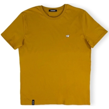 tekstylia Męskie T-shirty i Koszulki polo Organic Monkey T-Shirt Paper Plane - Mustard Żółty