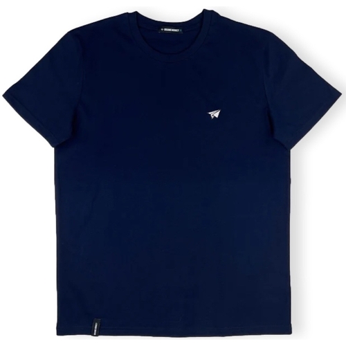 tekstylia Męskie T-shirty i Koszulki polo Organic Monkey T-Shirt Paper Plane - Navy Niebieski