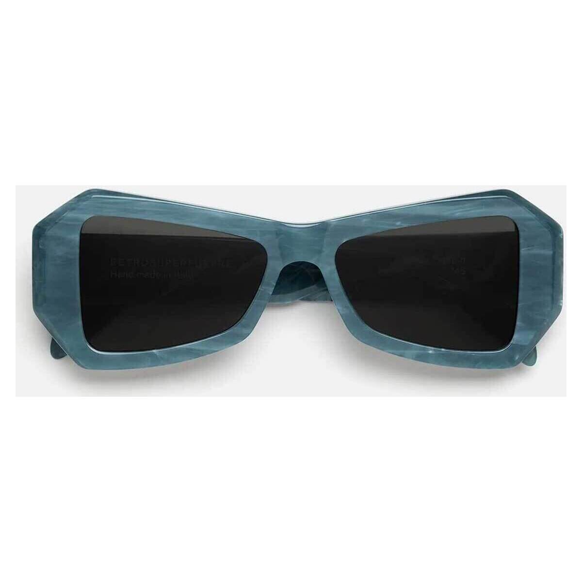 Zegarki & Biżuteria  okulary przeciwsłoneczne Retrosuperfuture Occhiali da Sole  Tempio Blue Marble BJR Niebieski