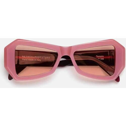 Zegarki & Biżuteria  okulary przeciwsłoneczne Retrosuperfuture Occhiali da Sole  Tempio Candy 8BU Różowy
