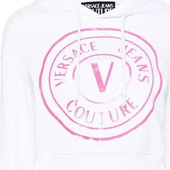 tekstylia Damskie Bluzy Versace Jeans Couture 76HAIG05-CF01G Biały