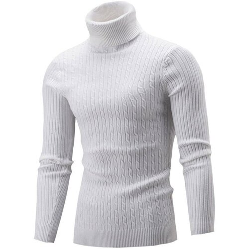 tekstylia Męskie Swetry Delie XZ302B-1-M012P15 Biały