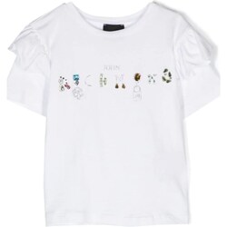 tekstylia Dziewczynka T-shirty z krótkim rękawem John Richmond RGP24097TS Biały