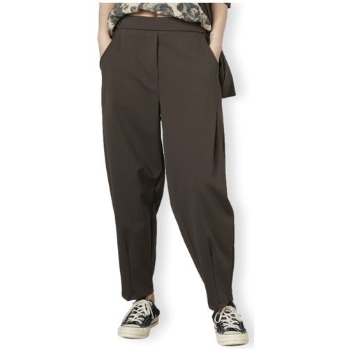 tekstylia Damskie Spodnie Wendy Trendy Trousers 791914 - Brown Brązowy