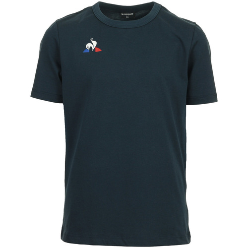 tekstylia Chłopiec T-shirty z krótkim rękawem Le Coq Sportif Tee Ss Presentation Niebieski