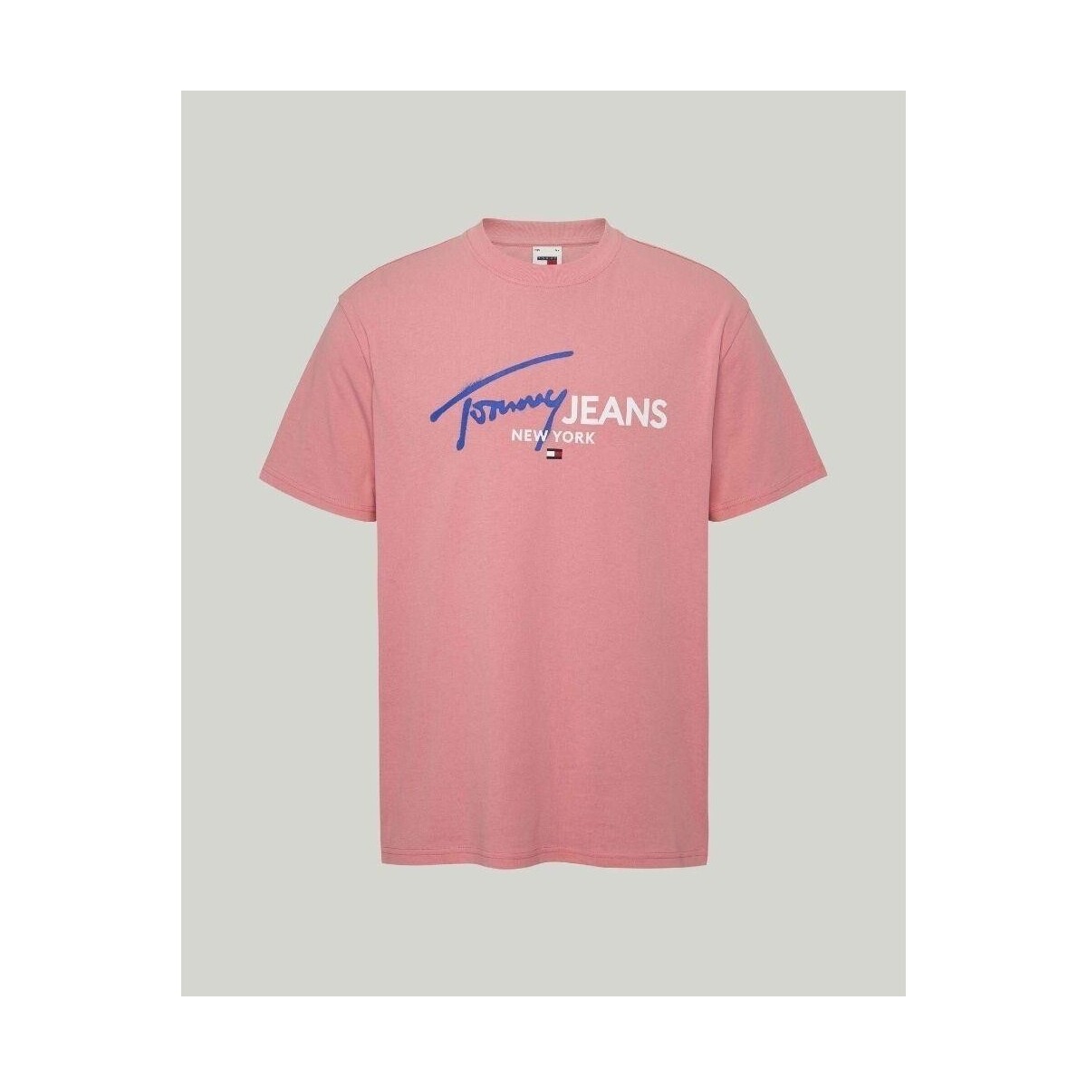 tekstylia Męskie T-shirty z krótkim rękawem Tommy Hilfiger DM0DM18572TIC Różowy
