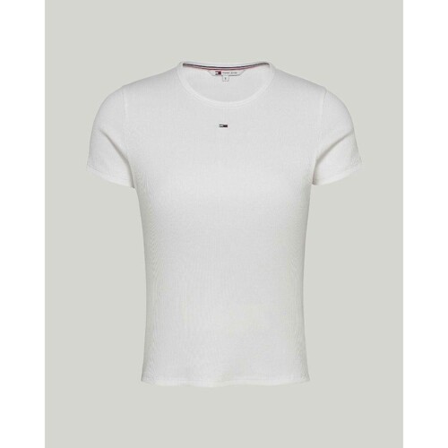 tekstylia Damskie T-shirty i Koszulki polo Tommy Hilfiger DW0DW17383 Biały