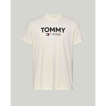 tekstylia Męskie T-shirty z krótkim rękawem Tommy Hilfiger DM0DM18264YBH Biały