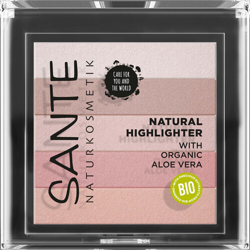 uroda Damskie Rozświetlacze  Sante Natural Organic Highlighter - 02 Rose Różowy