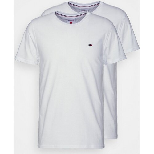 tekstylia Męskie T-shirty z krótkim rękawem Tommy Jeans DM0DM15381 Biały