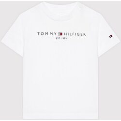 tekstylia Dziecko T-shirty z krótkim rękawem Tommy Hilfiger KN0KN01487 Biały