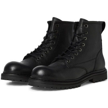 Jack & Jones Buckley Leather Boot Czarny