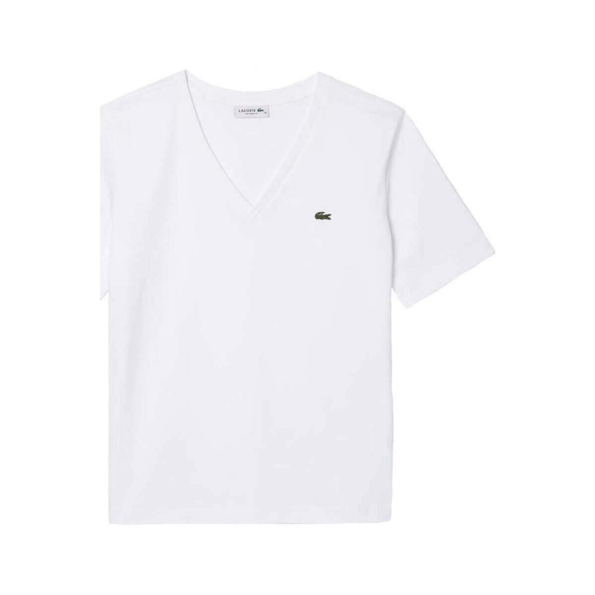 tekstylia Damskie T-shirty z krótkim rękawem Lacoste  Biały