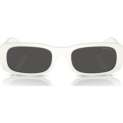 Zegarki & Biżuteria  Damskie okulary przeciwsłoneczne Miu Miu Occhiali da Sole Miu Miu MU08ZS 1425S0 Biały