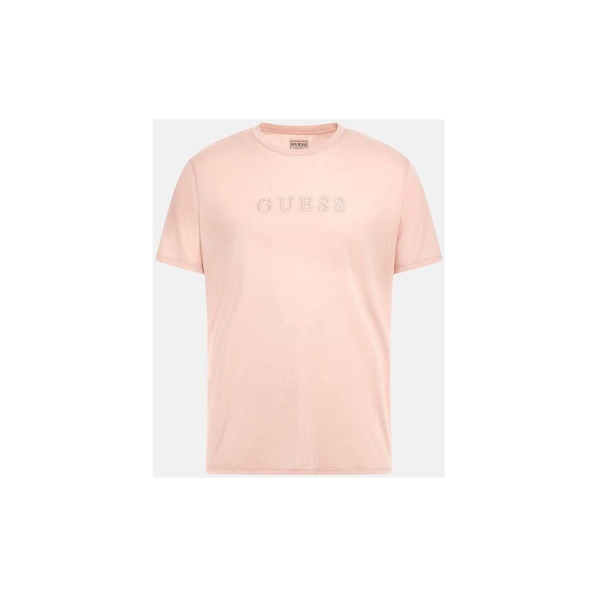 tekstylia Męskie T-shirty z krótkim rękawem Guess M2BP47 K7HD0 Różowy