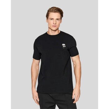 tekstylia Męskie T-shirty z krótkim rękawem Karl Lagerfeld 755027 500221 Czarny