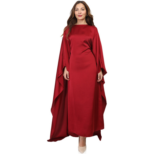 tekstylia Damskie Sukienki La Modeuse 69827_P162399 Czerwony