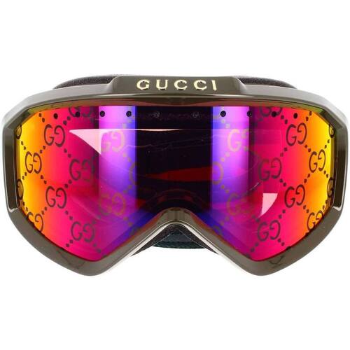 Dodatki Akcesoria sport Gucci Occhiali da Sole  Maschera da Sci e Snowboard GG1210S 003 Zielony