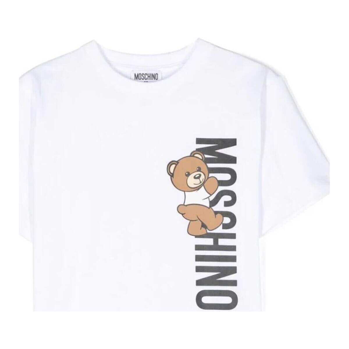 tekstylia Chłopiec T-shirty z długim rękawem Moschino HVM03RLAA02 Biały