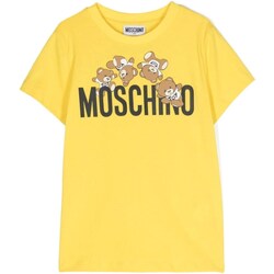 tekstylia Chłopiec T-shirty z długim rękawem Moschino HMM04KLAA03 Żółty