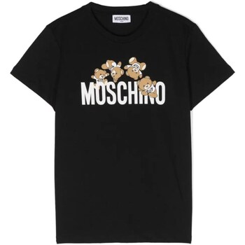 tekstylia Chłopiec T-shirty z długim rękawem Moschino HMM04KLAA03 Czarny