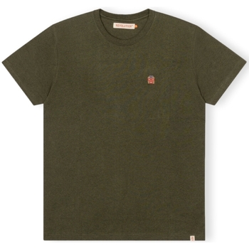 tekstylia Męskie T-shirty i Koszulki polo Revolution T-Shirt Regular 1340 WES - Army/Melange Zielony